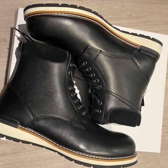 Express Shoes Black Leather Hiking Boots From Express Poshmark